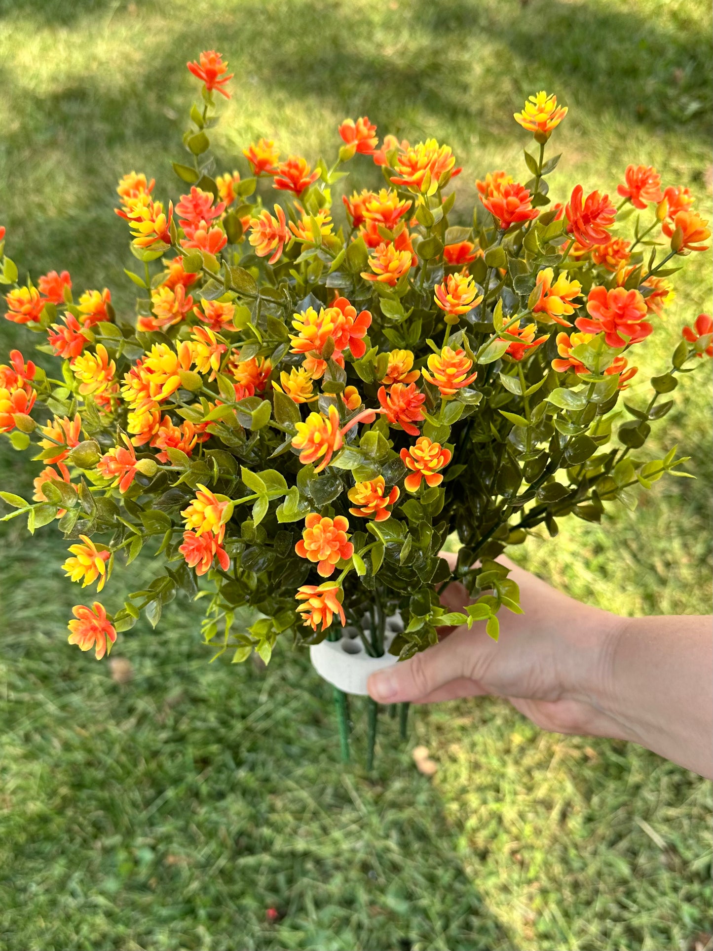 Artificial Orange Eucalyptus Plant/Bush for Garden Landscaping