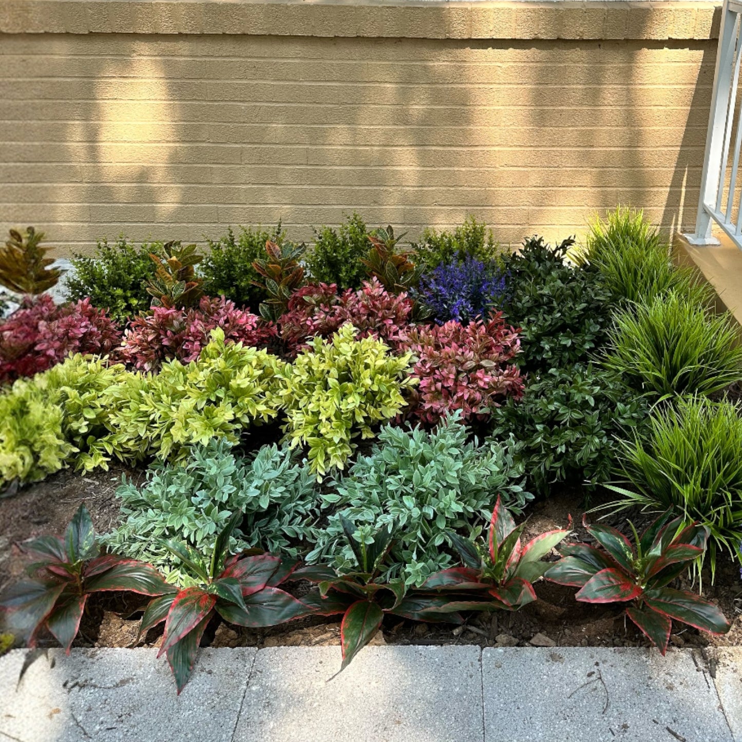 aglaonema landscape Aglaonema Fake Plant for Indoor and Outdoor for Garden Landscaping – Water Free Greenery