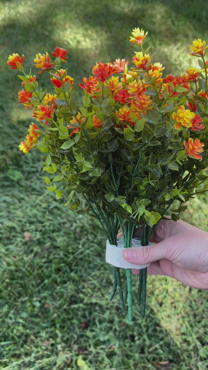Artificial Orange Eucalyptus Plant/Bush for Garden Landscaping