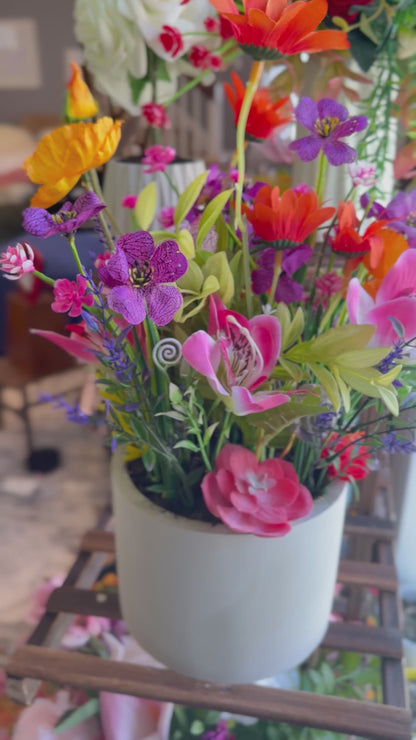 Tink’s Fairy Garden - Artificial Enchanting Floral Arrangement